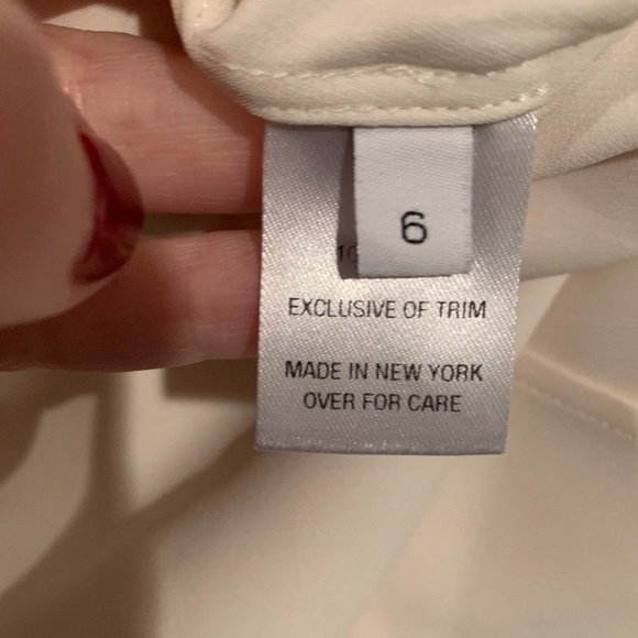 Kimora Lee Simmons Midi Length Silk Skirt Cream size 6 - Picture 5 of 9